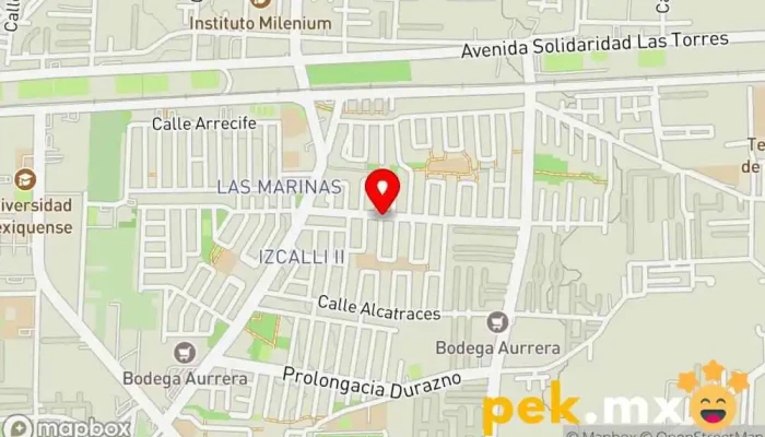 mapa de Cerrajería Moctezuma Metepec Lock Store, Cerrajero en San Salvador Tizatlalli