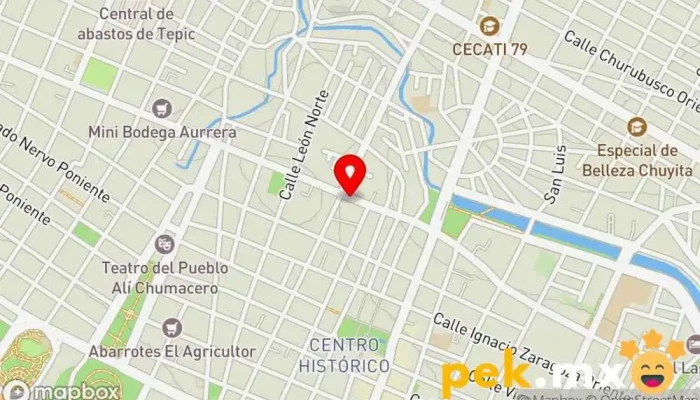 mapa de Cerrajería Mora Cerrajero en Tepic