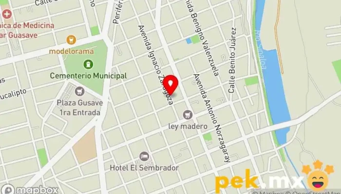 mapa de Cerrajería Moría Cerrajero en Guasave