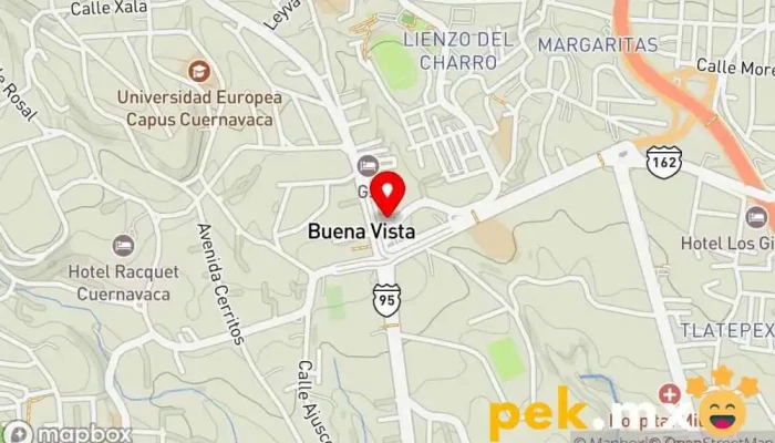 mapa de Cerrajería Ortega Cerrajero en Cuernavaca