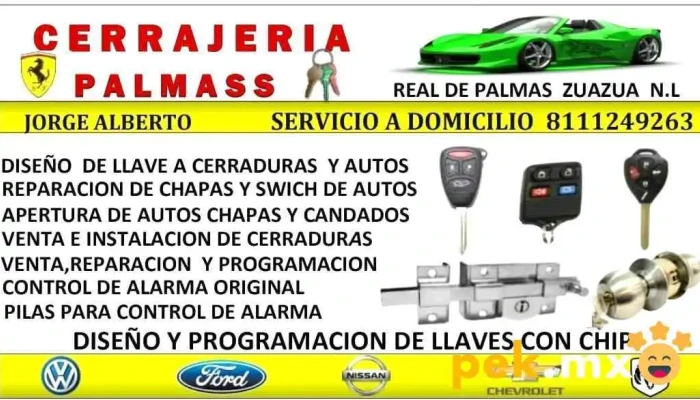 Cerrajeria Palmass Del Propietario - Gral. Zuazua
