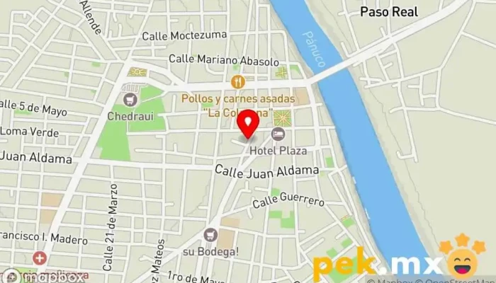 mapa de Cerrajería Panuco Cerrajero en Pánuco