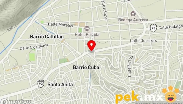 mapa de Cerrajería perez Cerrajero en Tlapa de Comonfort