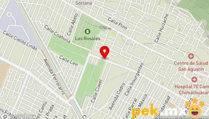 mapa de Cerrajería plomería y electricidad diaz Cerrajero en Chimalhuacán
