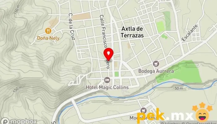 mapa de Cerrajería pozos Cerrajero en Axtla de Terrazas