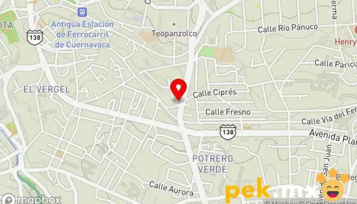 mapa de Cerrajeria Prado. Cerrajero en Cuernavaca