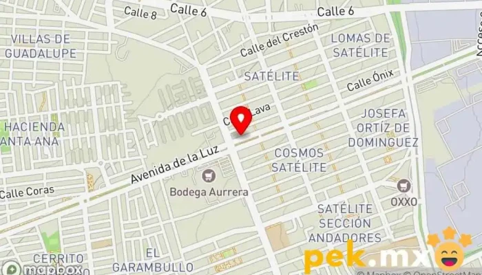 mapa de Cerrajería Programacion Avanzada Cerrajero en Santiago de Querétaro