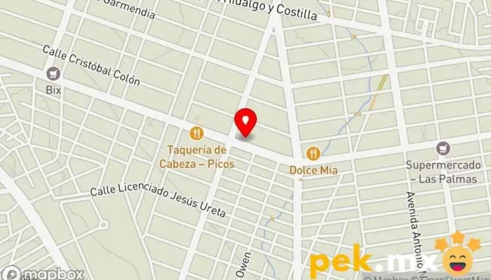 mapa de Cerrajería sanalona Cerrajero en Culiacán Rosales