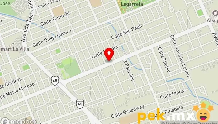 mapa de Cerrajería Schiaffino Cerrajero en Chihuahua