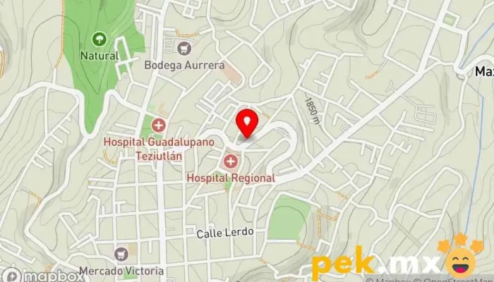 mapa de Cerrajería Tejeda Cerrajero en Teziutlán