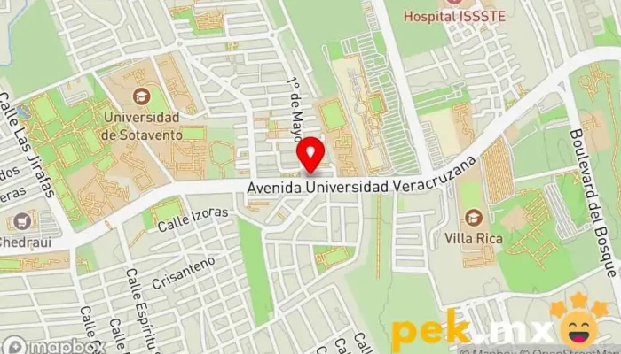 mapa de Cerrajeria tesoro Cerrajero en Coatzacoalcos