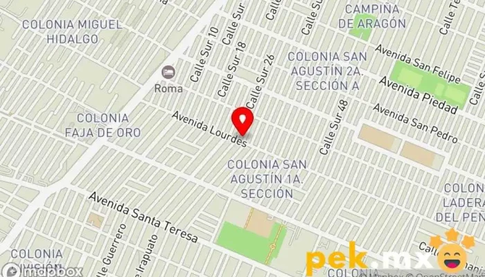 mapa de Cerrajeria Tolsa Cerrajero en Ecatepec de Morelos