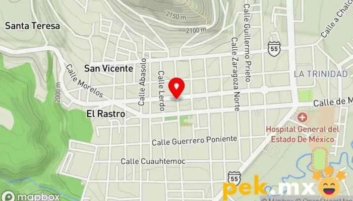 mapa de Cerrajería Tony Garfias Cerrajero en Tenancingo de Degollado