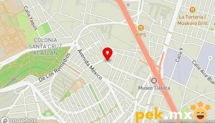 mapa de Cerrajeria TULLAVE Cerrajero, Servicio de duplicación de llaves en Naucalpan de Juárez