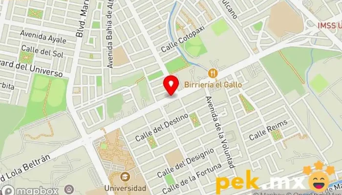 mapa de Cerrajería U de O Cerrajero en Culiacán Rosales