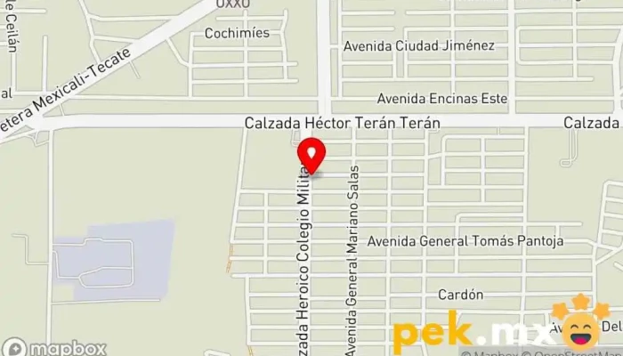 mapa de Cerrajería Unión Cerrajero en Mexicali