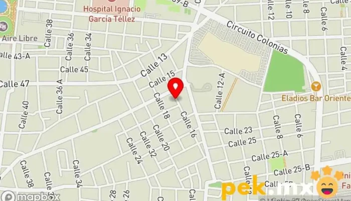 mapa de CERRAJERÍA URGENTE Cerrajero en Mérida