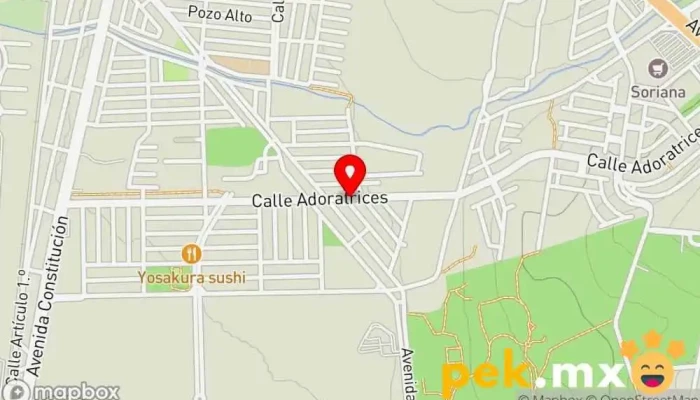 mapa de CERRAJERÍA villateresa Cerrajero en Aguascalientes