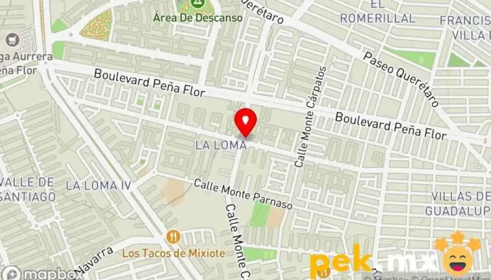 mapa de Cerrajería yiga Cerrajero en Santiago de Querétaro