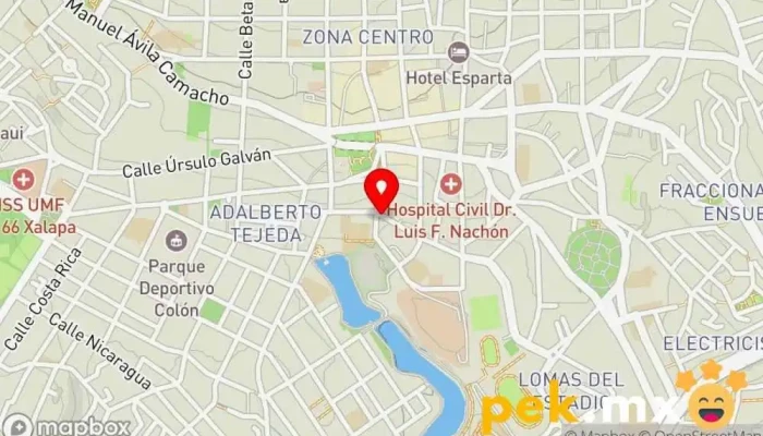 mapa de CERRAJEROS LLAVESA XALAPA Cerrajero en Xalapa-Enríquez