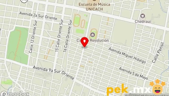 mapa de Cerreajería Colmenares Servicio de duplicación de llaves, Cerrajero en Tuxtla Gutiérrez