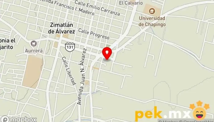 mapa de CFE Área Zimatlán Compañía eléctrica en Zimatlán de Álvarez