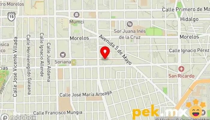 mapa de CFE Instituto Literario Oficina del gobierno federal, Central eléctrica en Toluca de Lerdo