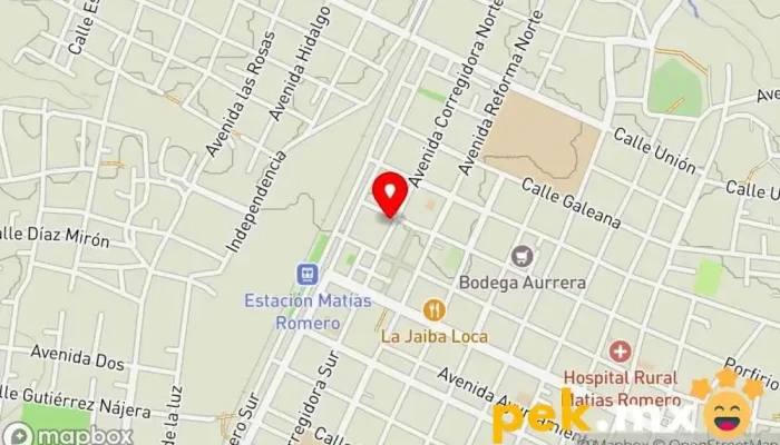 mapa de CFE Internet Proveedor de servicios de Internet en Matías Romero Avendaño