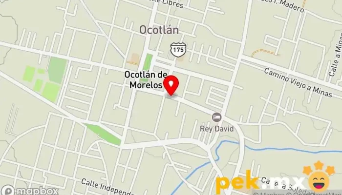 mapa de CFE Compañía eléctrica en Ocotlán de Morelos