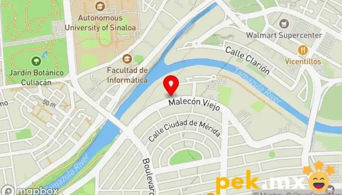 mapa de CFE mático Compañía eléctrica en Culiacán Rosales