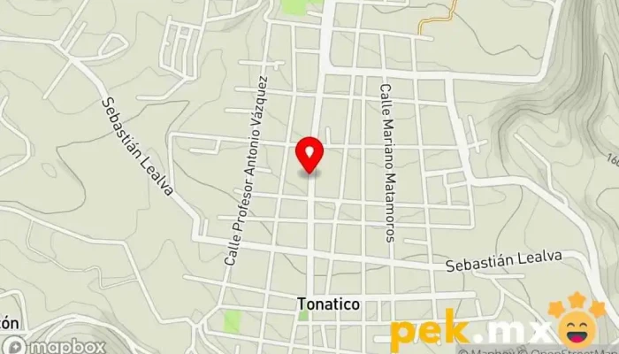 mapa de CFE Suministro Básico Compañía eléctrica en Tonatico