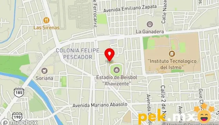 mapa de CFE TRANSMISION ISTMO Oficinas de empresa en Juchitán de Zaragoza