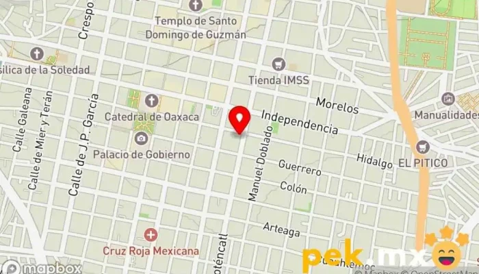 mapa de Club Tuberos  en Oaxaca de Juárez