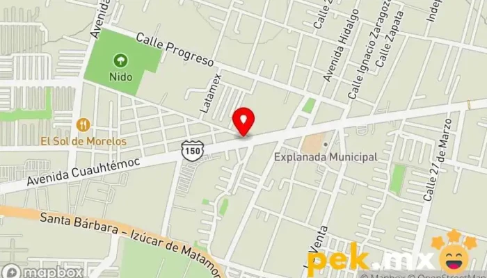 mapa de Comercial Eléctrica Guerrero Tienda de electricidad en Ixtapaluca
