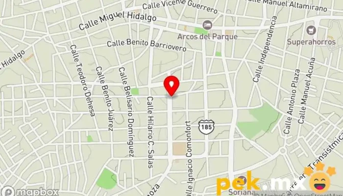mapa de Comercial Eléctrica Electricista en Acayucan