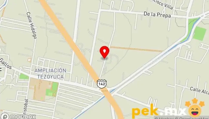 mapa de Comercial Metálica Fe, S.A. de C.V. Centro de reciclaje en Tezoyuca