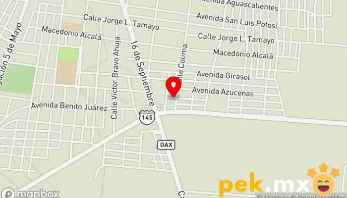 mapa de Comisión de electricidad Oficinas de empresa en Loma Bonita