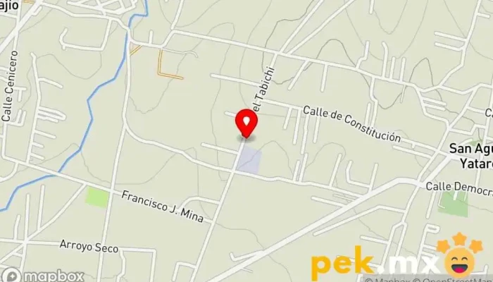 mapa de COMISION FEDERAL DE ELECTRICIDAD (CFE) Compañía eléctrica en San Agustín Yatareni