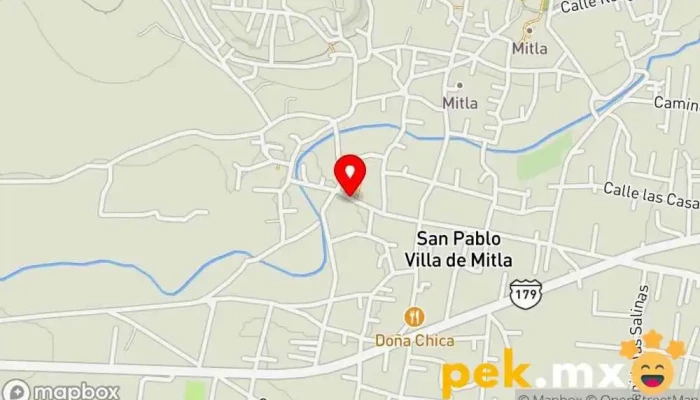 mapa de Comisión Federal de Electricidad Gobierno en San Pablo Villa de Mitla