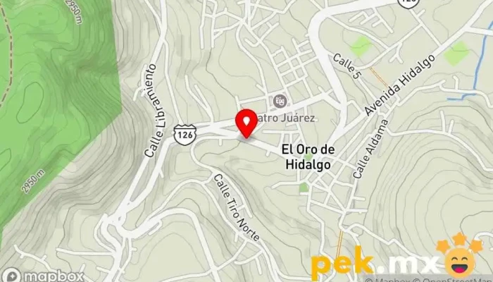 mapa de Comisión Federal De Electricidad Oficina del gobierno federal en El Oro de Hidalgo