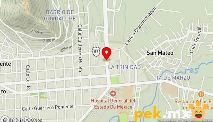 mapa de Comisión Federal de Electricidad Oficina de la Administración en Tenancingo de Degollado