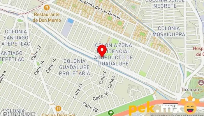 mapa de comprosystemx Servicio de instalación eléctrica en Gustavo A. Madero, Ciudad de México