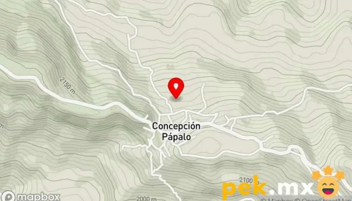 mapa de Concepción Pápalo  en Oaxaca