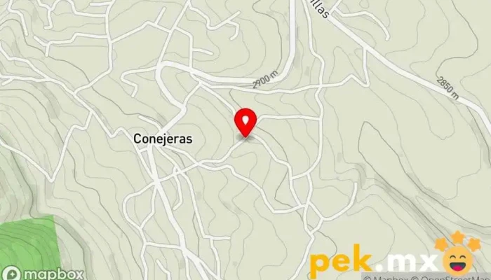 mapa de Conejeras el zorrillo Zona de senderismo en Conejeras
