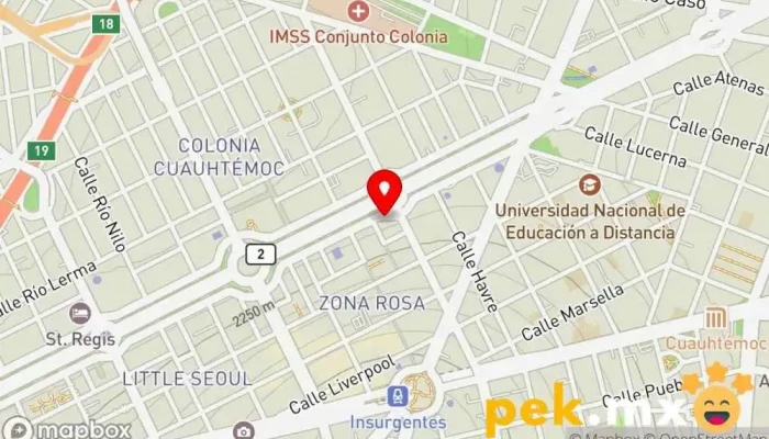 mapa de Consistem instalaciones Electricista en Cuauhtémoc, Ciudad de México