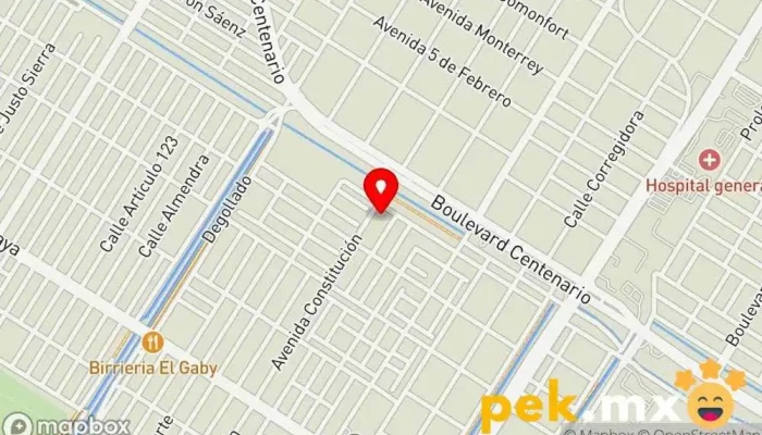 mapa de Construcción y Mantenimiento Industrial Constructor en Los Mochis