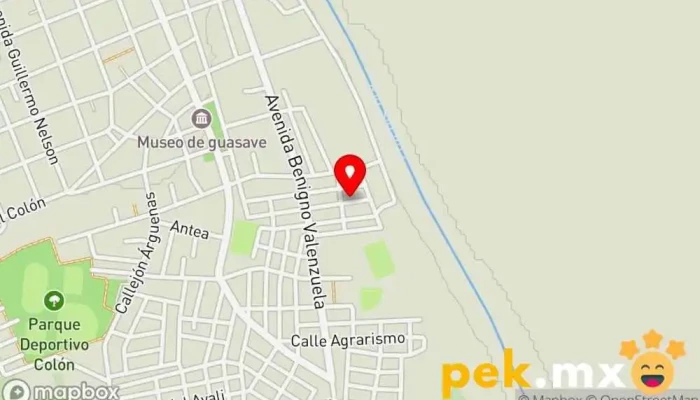 mapa de Construcciones y Electrificaciones Kadami Sas De Cv Contratista en Guasave