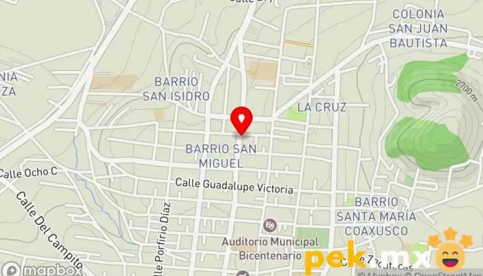 mapa de Consultorio Médico En Ginecología Ginecólogo en Capulhuac de Mirafuentes