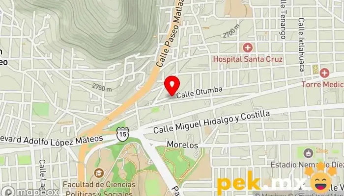 mapa de Coordinación Estatal del Servicio Profesional Docente Oficina estatal de educación en Toluca de Lerdo