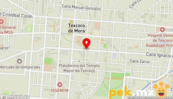 mapa de Corporativo Vázquez Tienda de electricidad en Texcoco de Mora